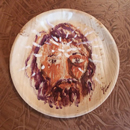 The Last Supper on Throwaway Plates by Spiritual Artist Tarun Cherian