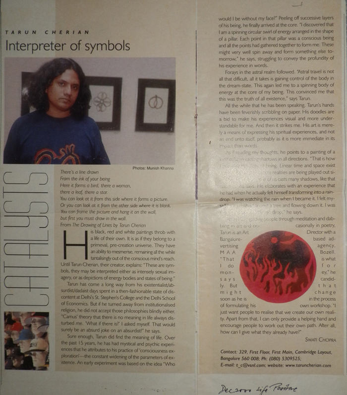 Article on Tarun Cherian's Art