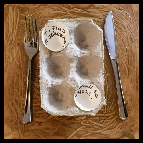 Boxed Wisdom by spiritual artist Tarun Cherian from Humpty Dumpty Meets God